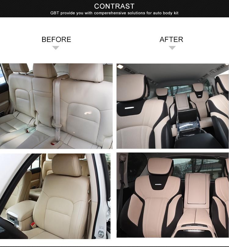 Gbt 2022 Car Interior Seat Upgrade Four-Seater Electric Adjustable Luxury Car Seats Body Kit for Nissan Patrol Y62 Model Seat