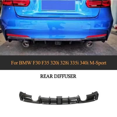 Carbon Fiber Car Rear Diffuser for BMW 3 Series F30 F35 320I 328I 335I 340I M-Sport 2012-2018