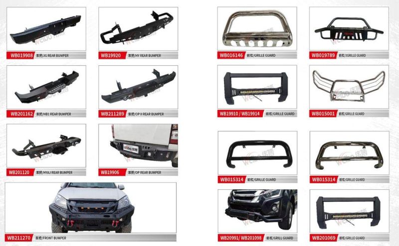 China Factory Car Accessories Stainless Steel Front Bullbar Bumper for Toyota Tundra