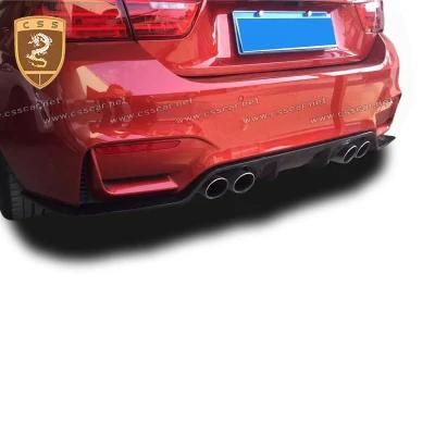 3D Style Carbon Front Lip Rear Diffuser for BMW 4 Series F32 M4 Rear Lip