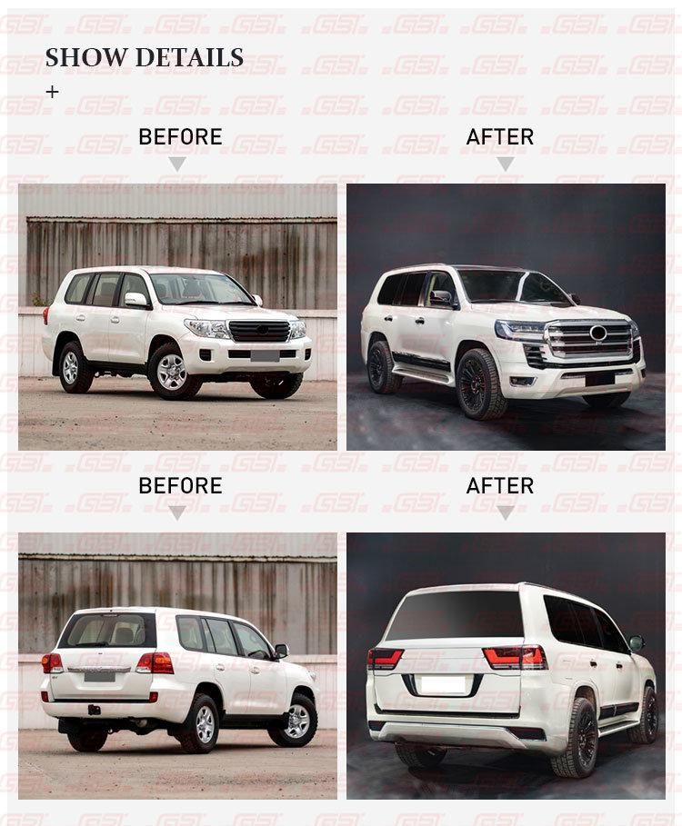 Gbt Factory Price 2022 High Quality Facelift LC200 Body Kit for Toyota Land Cruiser 200 2008-2015 Upgrade LC300 Style Model