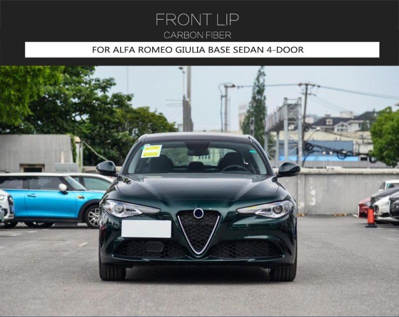 Carbon Fiber Front Lip for Alfa Romeo Giulia Sedan 4-Door 2016-2021