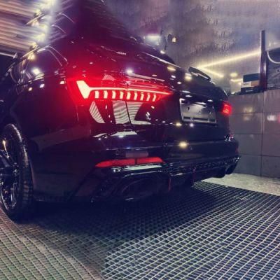 Car Rear Diffuser Rear Lip Bumper Spoiler for 2019 2020 2021 Audi RS7 Body Kit