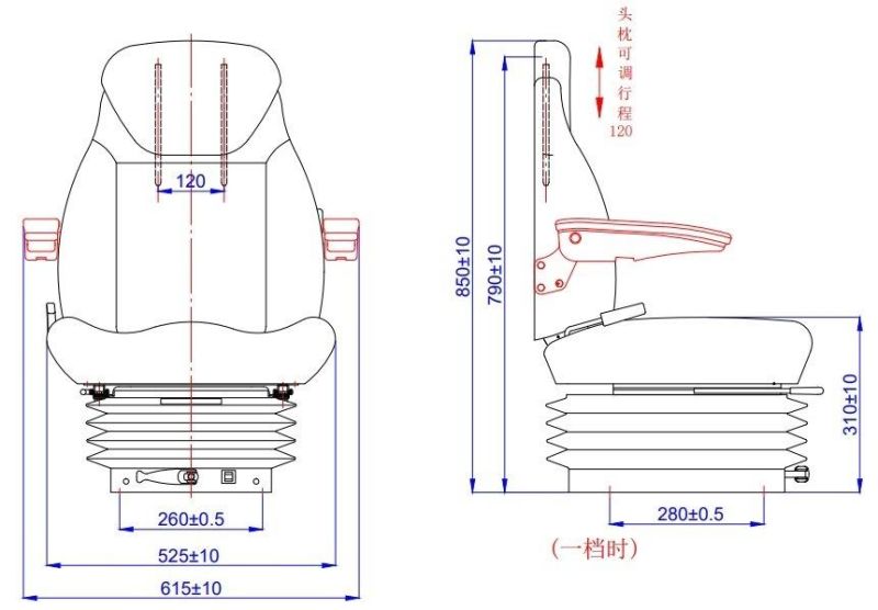 Wholesale Luxury Truck Parts Seat for Freightliner Heavy Truck
