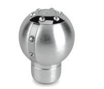 Aluminum+White Perals Car Shift Knob