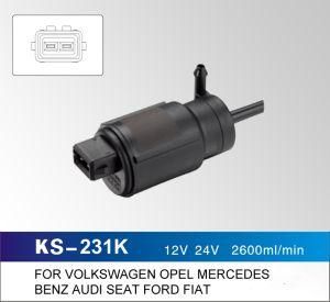 12V 24V 2600ml/Min Windshield Washer Pump for Volkswagen Opel Mercedes Benz Audi Seat Ford Flat