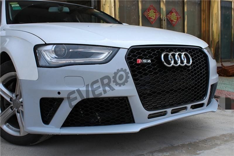 RS4 Body Kits Front Bumper with Grille for Audi A4 2013-2016
