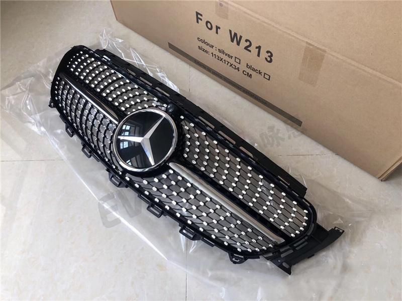 Diamond Style Car Front Grille for Mercedes Benz E Class W213 2016-2020