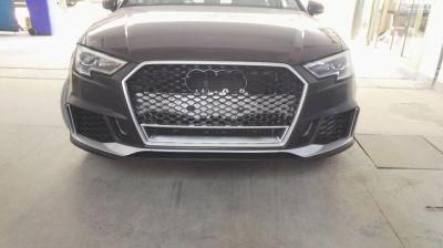 Customized Auto Parts Body Kits Spare Parts Front Bumper Grilles for Audi A3 RS3 2017-2019