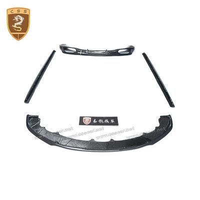 V8s Style Carbon Fiber Front Lip Rear Diffuser Small Body Kit for Bentley Continental Gt 2015-2017