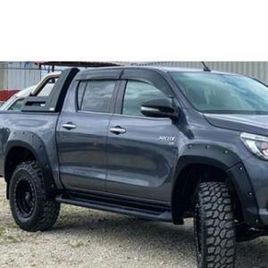 Car Accessories ABS Plastic Nuts Trim Matte Black Fender Flares for Hilux Revo 2015-2018