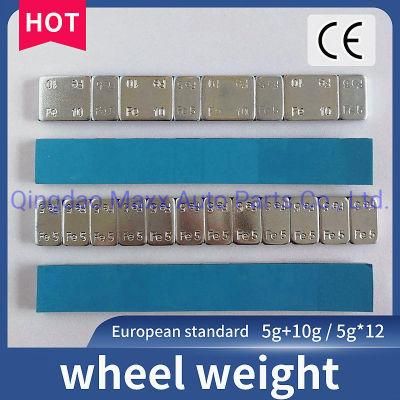 Factory Fe Stick on Wheel Weight Iron Wheel Balancing Weight Parts Balance Weight Adhesive Wheel Weights