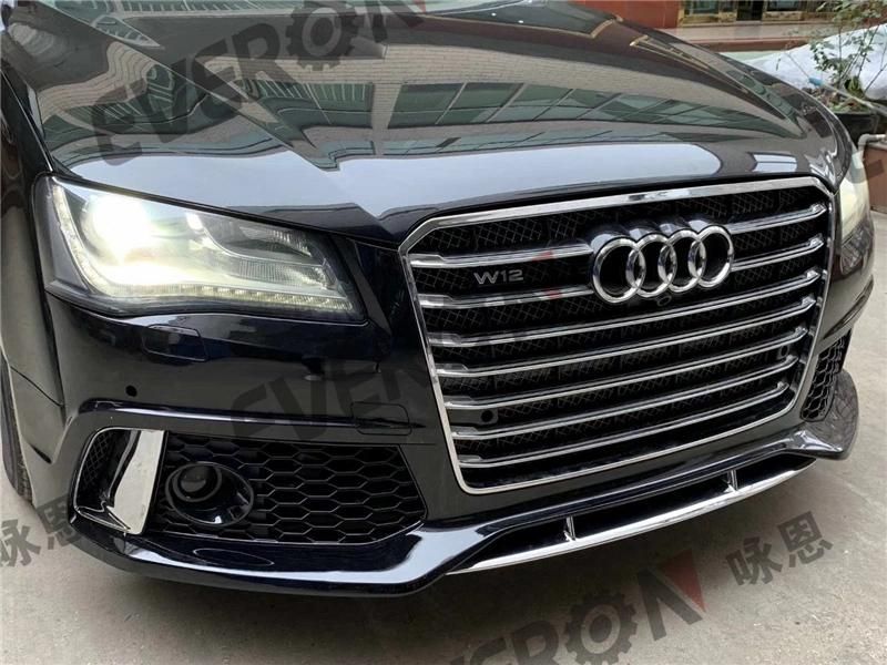 Upgrade RS8 Auto Body Kits Front Bumper Assy with Grille for Audi A8 W12 D4 D5 2011-2018