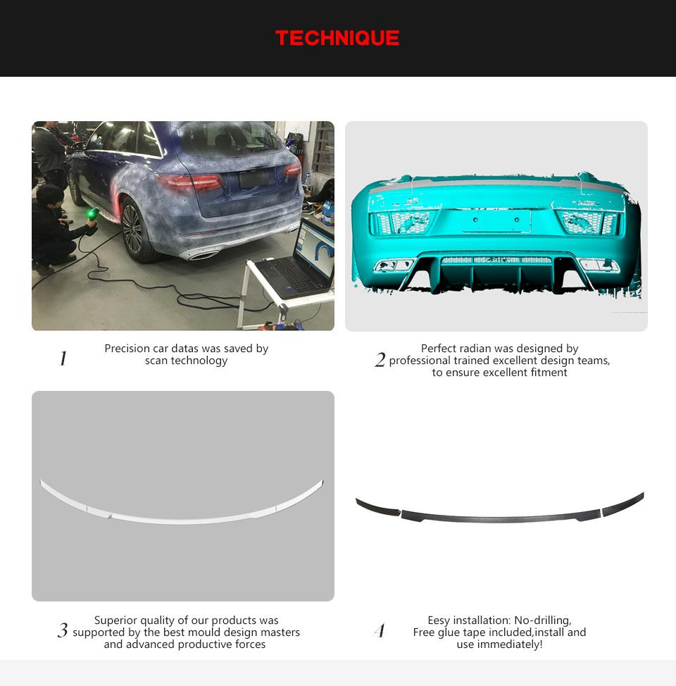 Carbon Fiber R8 Rear Trunk Wing Spoiler for Audi R8 2016-2019