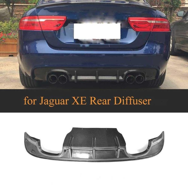 Carbon Fiber Rear Bumper Diffuser for Jaguar Xe 2015 2016