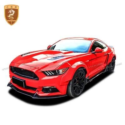 Modified Parts Css Style Carbon Fiber Car Front Bumper Lip for Mustang