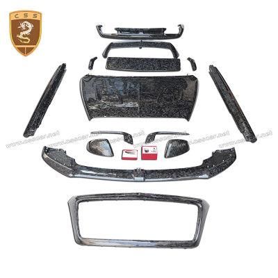 Forged Carbon Fiber Msy Design Engine Hood for Bentley Bentayga W12 Style Limited Front Lip Side Skirts Body Kit
