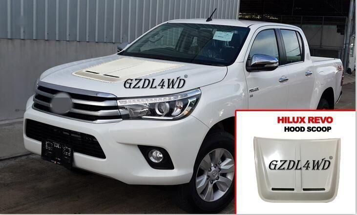 Matte Black Hood Scoop Bonnet Cover for Hilux Revo 15/16
