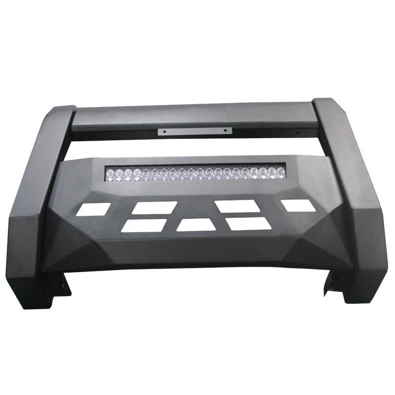 with LED Light Bar 4X4 Steel Car Front Bumper Guard Bull Bar for Toyota Hilux Revo Rocco 2020 2021 2022
