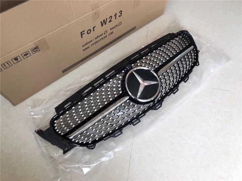 Diamond Style Car Front Grille for Mercedes Benz E Class W213 2016-2020