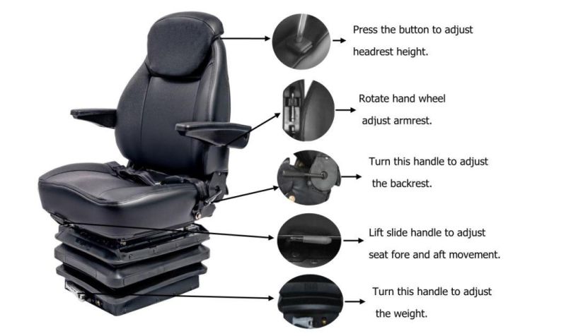 Fishing Marine Boat Seat with Suspension