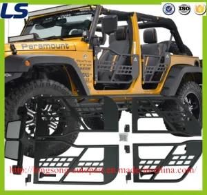 for Jeep Wrangler Jk 2/4 Door Tubular Doors with Reflection Mirror