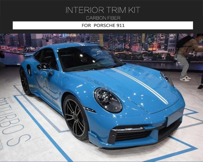 Dry Carbon Fiber Car Interior Cover Trim for Porsche 911 992 Carrera 4 4s/Turbo S/Carrera 4 Gts 4s/Targa Gts 4s Coupe 2-Door