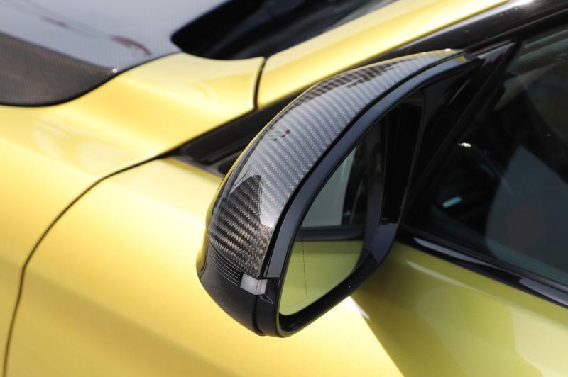 Vacuum Carbon Fiber M3 Mirror Covers for BMW F82 M4 F80 M3 14-17 LHD