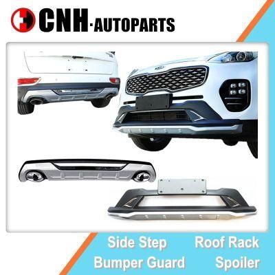 Auto Accessory Bumper Guards for KIA Sportage 2016 2018 Kx5 Front Guard and Rear Diffuser