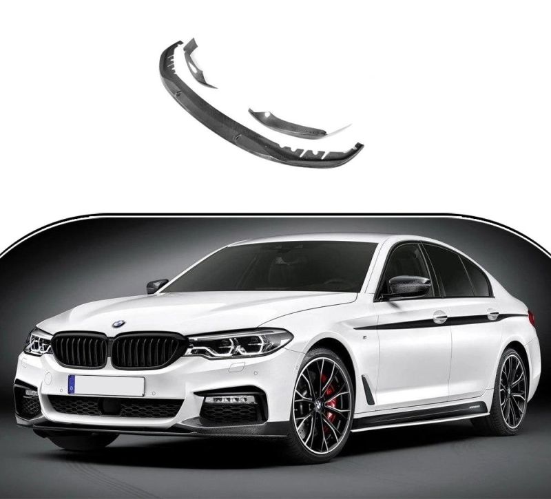 Carbon Fiber Car Front Lip Spoiler for BMW 5 Series G30 G31 G38 520I 530I 540I M-Sport 2017-2018