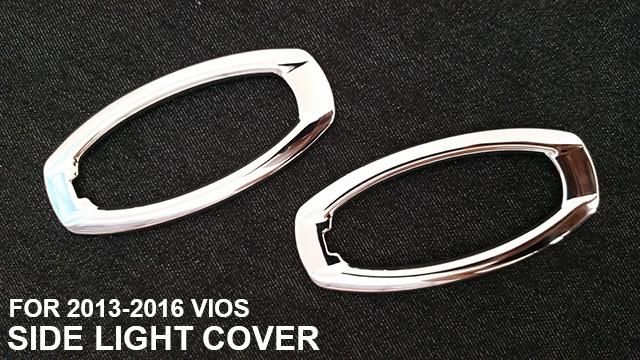 Sj Factory Thailand Quality Chrome Auto Exterior Accessories Side Light Cover for 2016 Vios Side Light Cover