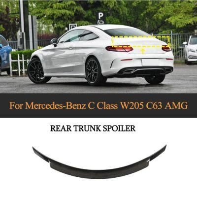 for Mercedes-Benz C Class W205 C63amg Carbon Fiber Rear Trunk Spoiler 2015-2019
