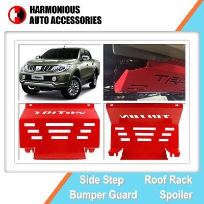 Auto Accessory Steel Bottom Skid Plate for Mitsubishi Triton L200 2015 2018 Protection Board