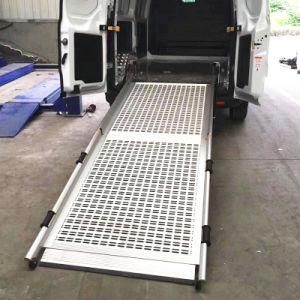 Manual Folding Car Motorcycle Wheelchair Ramp for Van Made by Aluminum