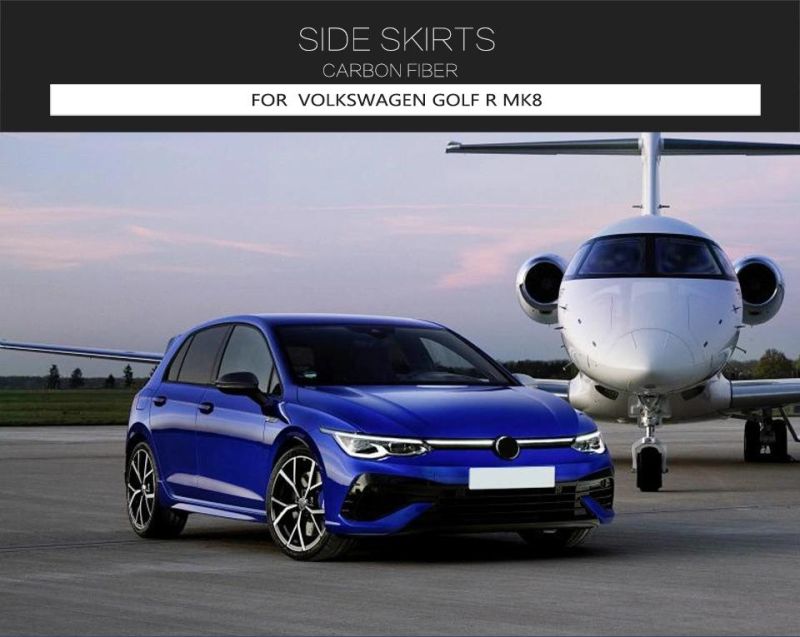 Carbon Fiber Side Skirts for Volkswagen Mk8 Golf R 2021-2022