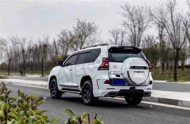 Elford Style Front Rear Bumper with Grille Hood Body Kit for Toyota Prado 2010-2017 to 2018 E Model