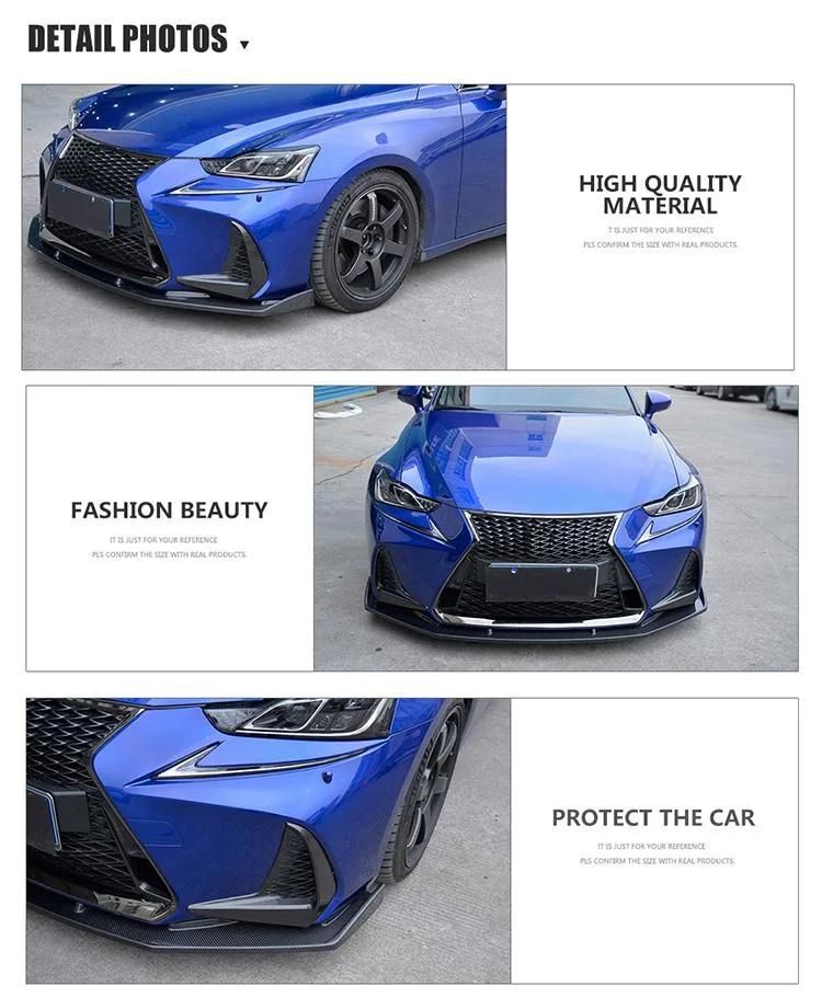 Ml Style Car Carbon Fiber Front Bumper Lip for Lexus Is300 Is350 Base F Sport Sedan 4-Door 17-18