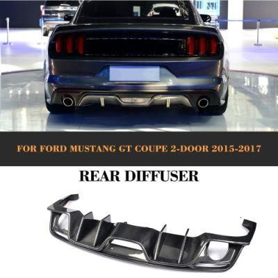 Carbon Fiber Rear Bumper Diffuser for Ford Mustang Gt Coupe 2-Door 2015-2017