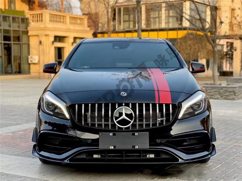 A45 Body Kits Front Bumper Rear Bumper Side Skirts for Mercedes Benz a Class W176 2013-2018