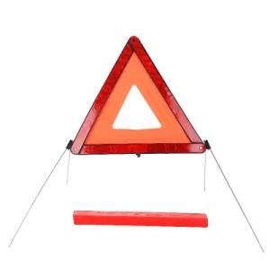 Car Breakdown Emergency Roadside Reflective Warning Triangle with Stand