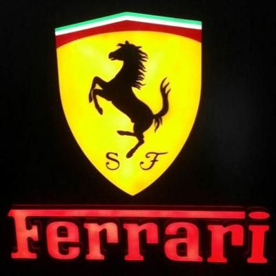 Auto Signage Acrylic Face Light Box Sign Truck Styling Vacuum LED Car Logo with Names