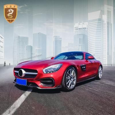 Newest B Style Carbon Fiber Side Skirts Front Lip Rear Spoiler Body Kits for Mercedes Bens Gt Body Kit