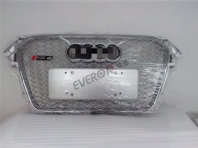 Replacement RS4 Style Honeycomb Front Bumper Mesh Grille for Audi A4 B8 2013-2016