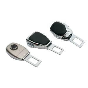 Custom VIP Metal Leather Car Logo Safety Seat Belt Extender Buckle