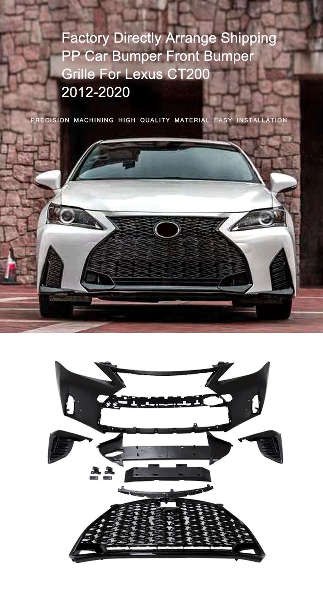 Ar Front Bumper for Lexus CT200 2012-2020 PP Body Kit Exterior Parts