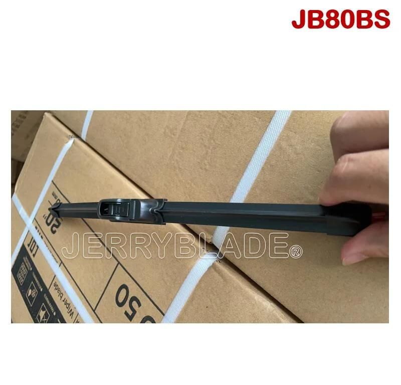 Jb80BS Universal Wiper Blade Hook Wiper Aerodynamic Centric Spoiler Premium Natural Rubber Top Seller Competitive Flat Wiper Cheap Frameless Wiper Beam Blade