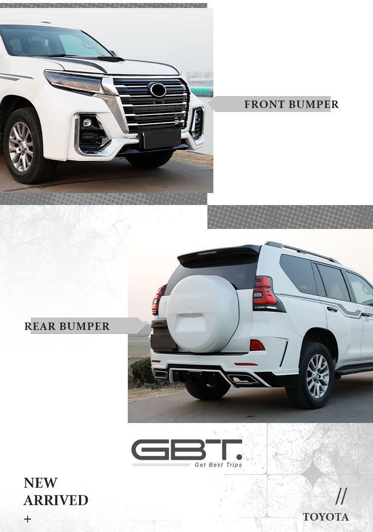 Gbt New Upgrade Navigator Style Car Headlight Bumper Grilles Parts for 2018-on Toyota Prado Fj150 Facelift Model