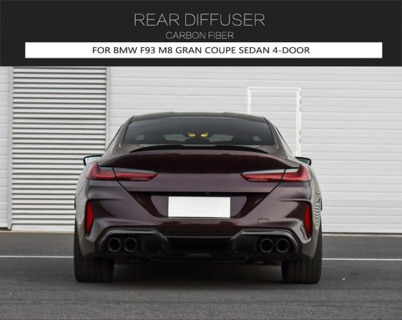 Dry Carbon Fiber Rear Diffuser for BMW F93 M8 Gran Coupe Sedan 4-Door 2019-2022