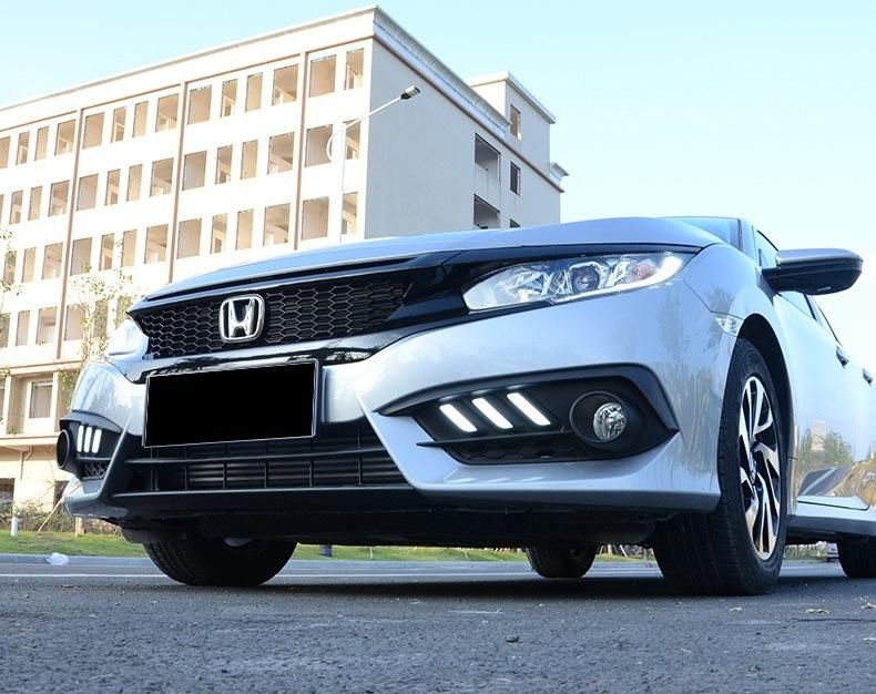 Modified Black Front Grille for Honda New Civic 2016 2018