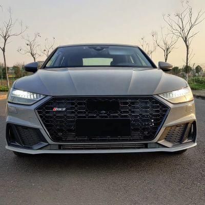 Mesh Grille Car Parts Auto Front Grille for Audi A7 S7 RS7 Grill 2019 2020 2021